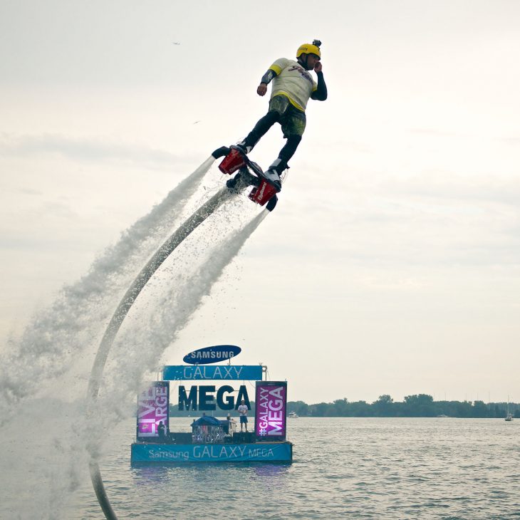 water jet pack stunt DangerBoy