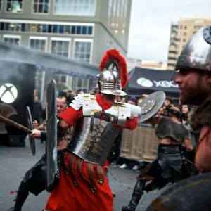xbox, xbox one, next generation, console, ryse, ryse: son of rome, spfx, pyro, pyrotechnic arrows, blood, romans, barbarians, stunts, fire, promo, launch