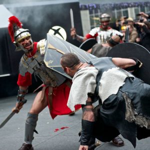 xbox, xbox one, next generation, console, ryse, ryse: son of rome, spfx, pyro, pyrotechnic arrows, blood, romans, barbarians, stunts, fire, promo, launch