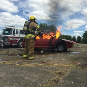 car burn stunt