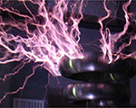 High Voltage 'Streamers' From Large Tesla Coil