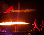 Flamethrower Trampoline Stunt – The EX - Toronto