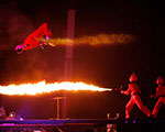 Flamethrower Trampoline Stunt – The EX - Toronto